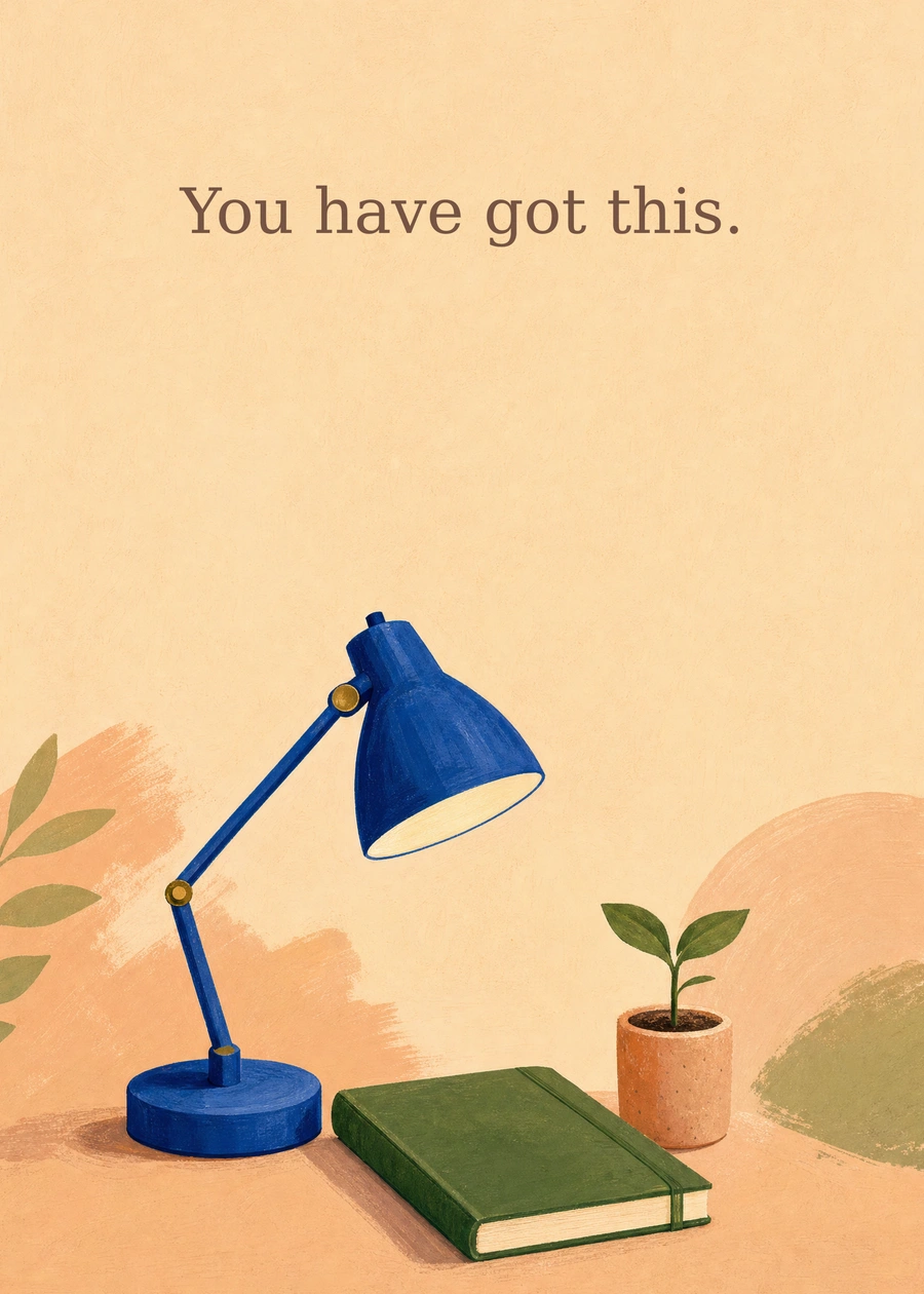 A Fresh Start greeting card artwork: You have got this.